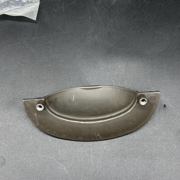 Petal Cup Pulls brushed pewter Hardware Liberty Bureau Dresser Cabinets Desk (C) - Picture 4 of 5